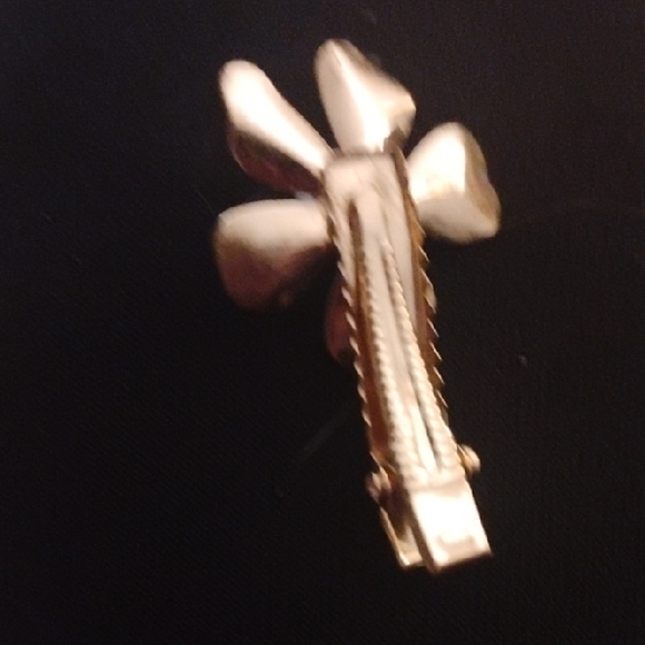 Gold Flower Pearl Hair Clip - Women Accessories Hair Accessory - Picture 2 of 2